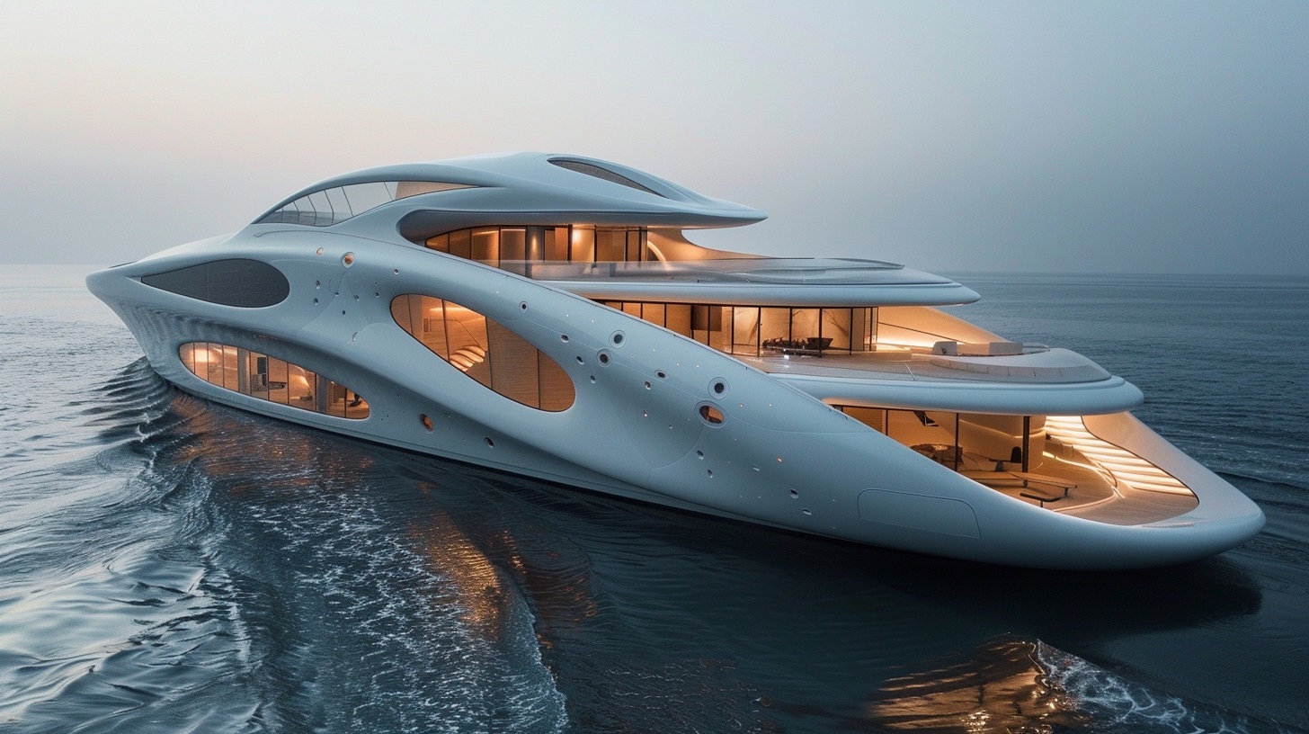 Modern yacht